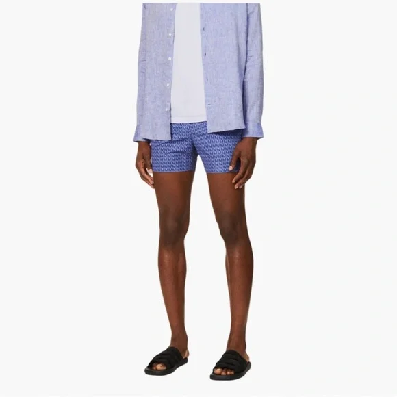 NWT FRESCOBOL CARIOCA Tailored Swim Shorts Micro Lencois With Branded Travel Bag - Picture 6 of 16